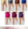 Women's High-Waisted Tie-Dye Yoga Shorts - Comfortable, Elastic, Athletic Wear for Fitness