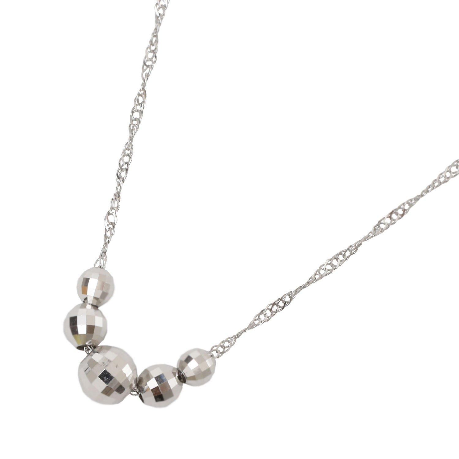 

Platinum Pendant Miracle Cut Mirror Ball Platinum 850 Chain Necklace