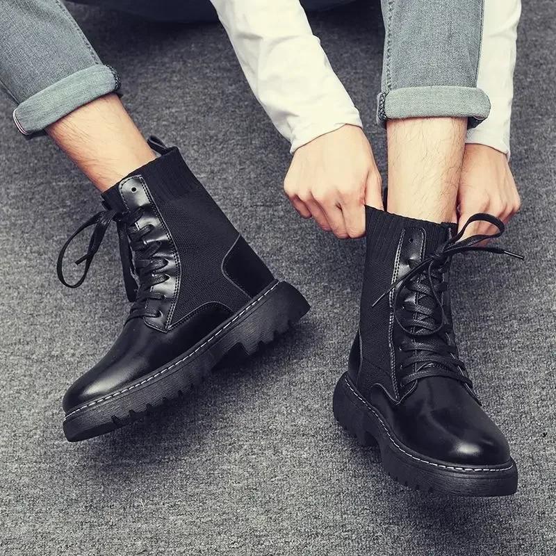 Warm Man Shoes Winter Black With Fur Low Price High Quality Boots for Men Offer Vintage Size 45 Trendy 2025 Offers In Promotion