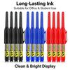 45mm Tip Waterproof Long Head Marker Pen set Quick-Dry Ink for Woodworking Construction Deep Hole Non-Toxic Black Red Blue White