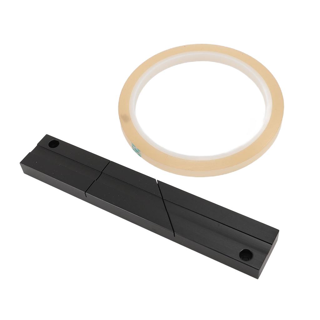 Splicing Block Kit 1/4 10 Inch Open Reel Aluminum Alloy Tape Media Splicing Block for Revoxsonido