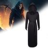 Halloween Black Death God Cosplay Costume With Polyester Fabric For Stage Performances And Party Events