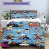 3Pcs Simpsons Festival Poster Bedding Set Quilt Cover Pillowcase Home Christmas Xmas Halloween Gift 1 Duvet Cover 2 Pillowcase S921691