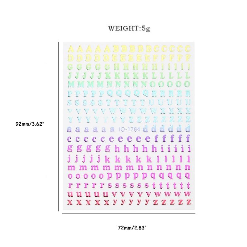 Adesivos de Alfabeto Adesivos de Letras Adesivos Decalques de Alfabeto Scrapbooking Arte em Resina Adesivos de Letras Pequenas À Prova D'água