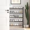 Multi-Layer Alloy Shoe Rack for Dormitory and Home Entrance Hallway