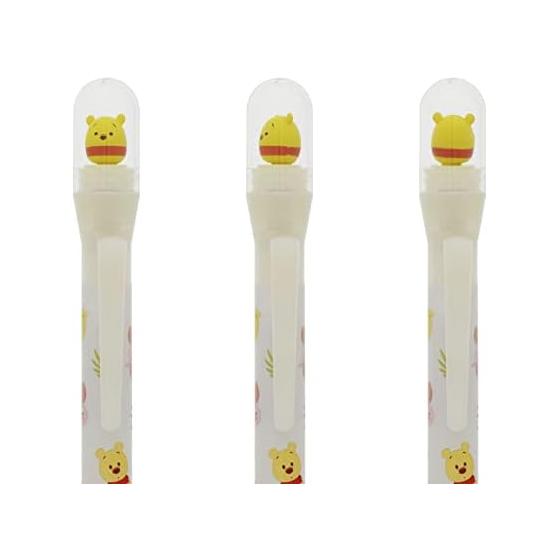 Sun-Star Stationery Disney Mechanical Pencil "Kurukuru Dome Pen" Winnie the Pooh S4480996 - Mascot Rotates with Each Click, Cute Small Mascot Inside