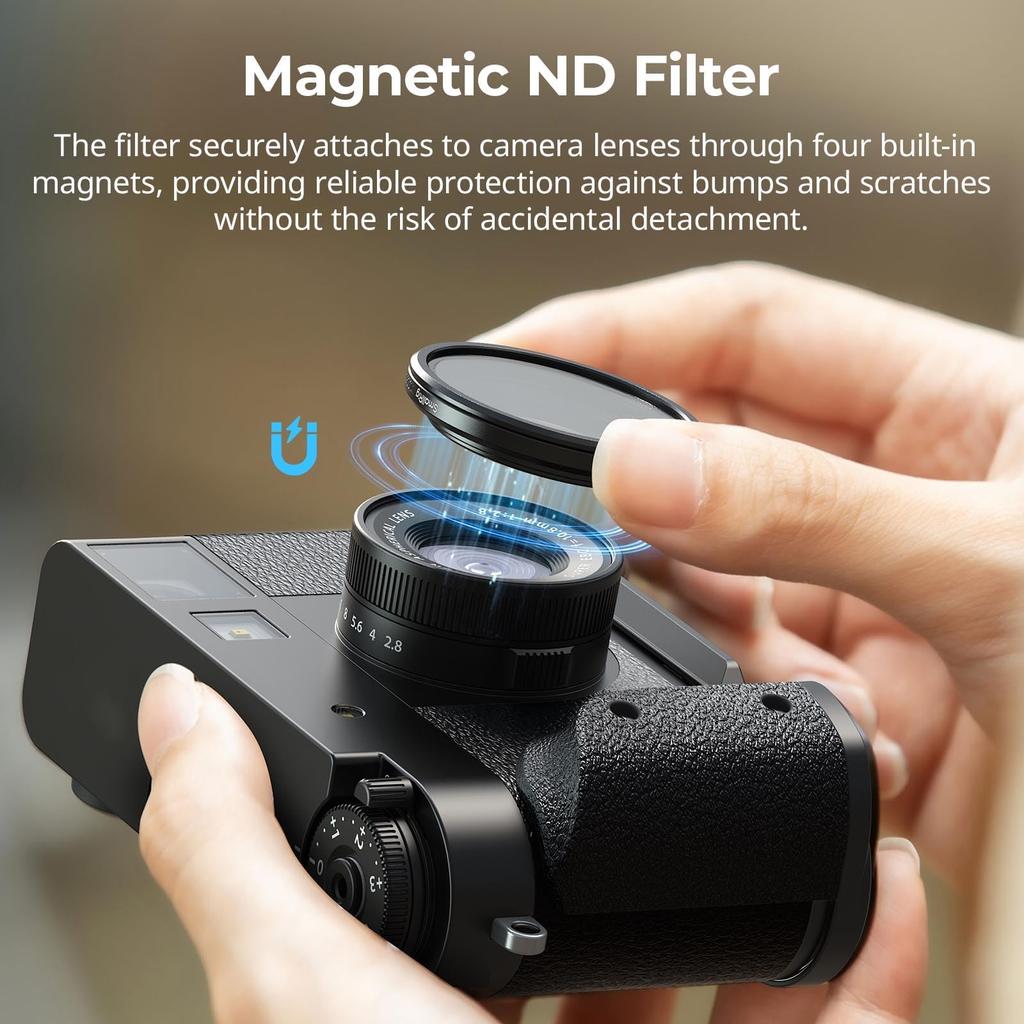SmallRig Magnetic VND Filter for Fujifilm Precision Stepless Optical Waterproof and No 5225 ND2-ND32 X-Half, Adjustment, 1-5 Stops, Glass,