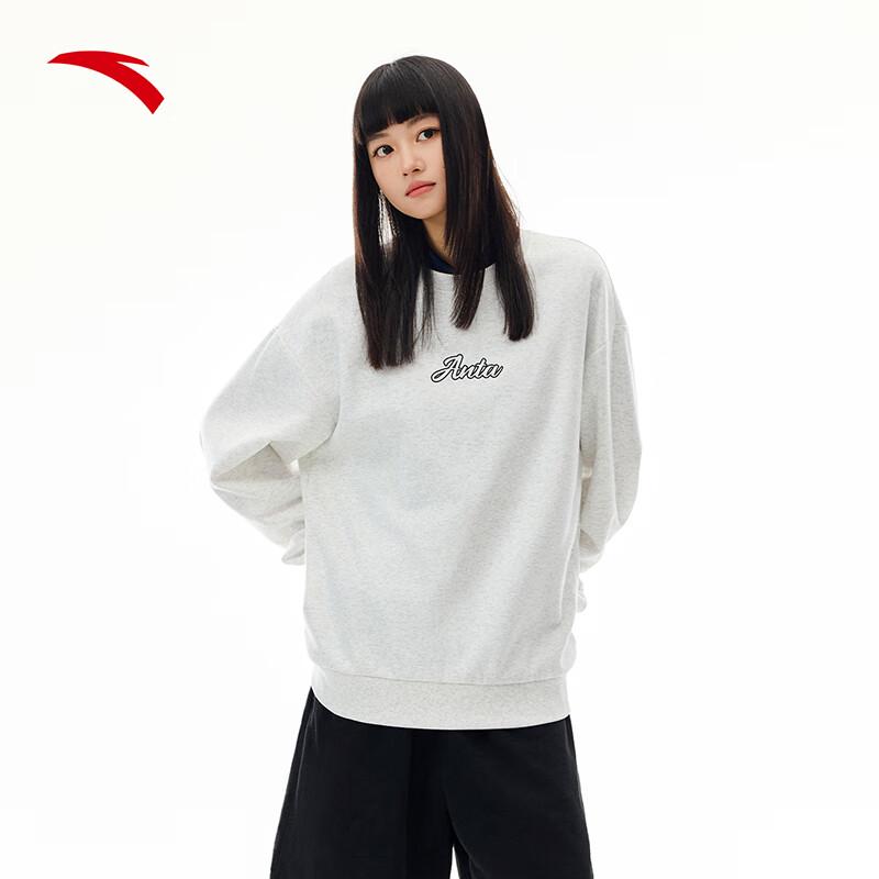 Anta Unisex Casual Fleece-Lined Pullover Sweatshirt L