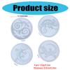 Set of 4 Cup Pad Mould Silicone Craft Mold Lizard Shape Resin Mold Silicone Cup Mats Mold Silicone Crafting Supplies