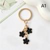 Lovely Cherry Blossom Keychain Three Flower Pendant Key Ring Fashion Bag Accessory for Girls Birthday Gift School Bag Decor