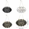 Wooden Craft Double Business Sign Double-sided Wooden House Sign Door Hanging Pendant  Shop
