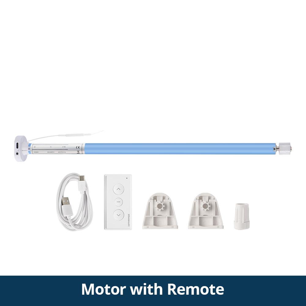 Zemismart Matter Over Thread Smart Roller Shade Blinds Motor for 25mm 28mm Tube Built-in Battery Homekit Google Home Smartthings