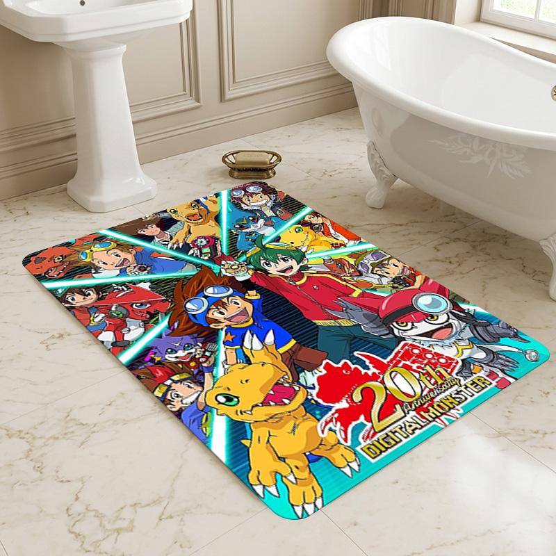 Digital Monsters Living Room Nonslip Area Rug Soft Carpet For Bedroom Game Playroom Sofa Office Home Decor Doormat Christmas Gift C9301853