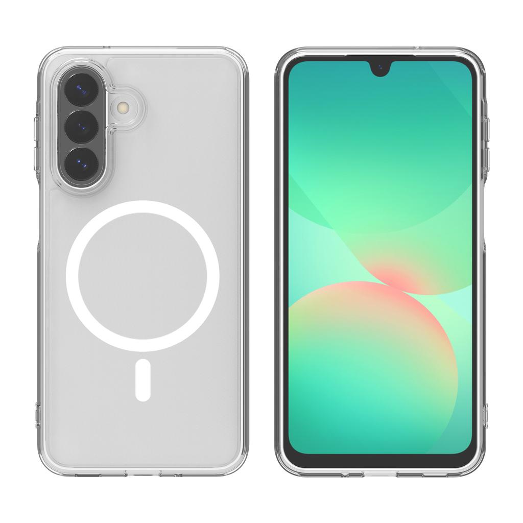 Applicabile a Samsung A27 custodia trasparente magnetica per cellulare A57/A37 Bayer anti-ingiallimento tpu + pc anti-caduta due-in-uno A17