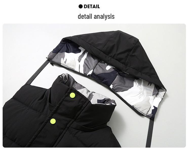 Autumn/Winter Cotton Padded Vest - Warm, Thickened, Sleeveless Jacket for Middle School Students, Youth Unisex 