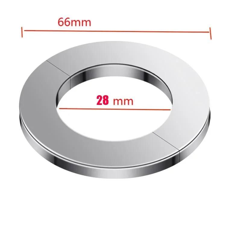 Valvola a triangolo autoadesiva cromata in acciaio inossidabile copertura decorativa rubinetto