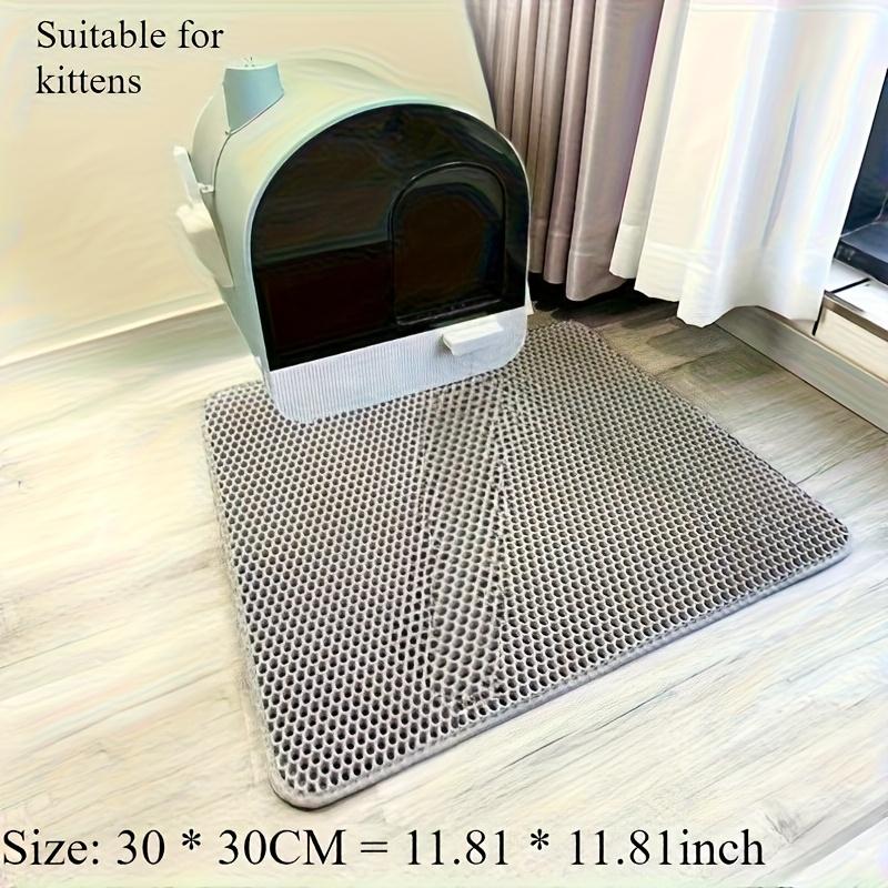 1pc Extra Large Double-Layer Leak-Proof Litter Mat, Litter Box Filter Mat to Prevent Pet Waste Accumulation, Cat Supplies