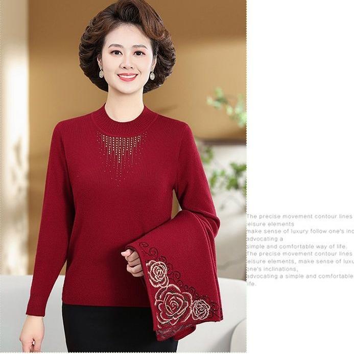 2PCS Knitted Tops Autumn/Winter Women Printed Cardigan Pullover Sweater Two-piece Plus Size Open-front Knitted Cardigan Comfortable Sweater Outfits