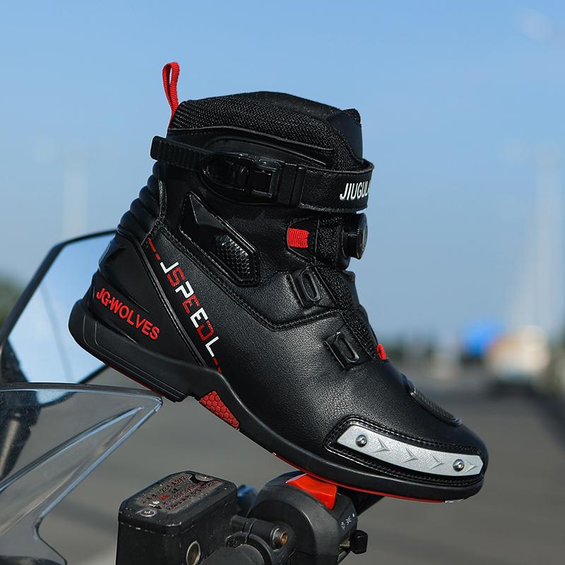 Motocyklové profesionální jezdecké boty Letní proti pádu Unisex Ležérní cyklistická obuv Pánská outdoorová vysoká terénní závodní obuv