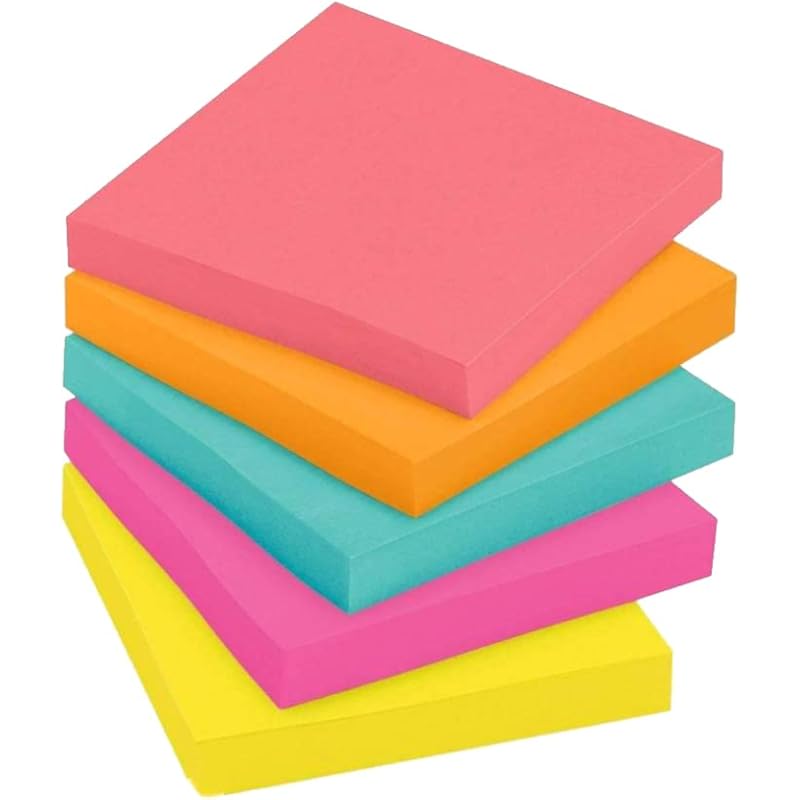 OFIXO Sticky Notes 400 Sheets Regular, 5 Colors (Multicolor)