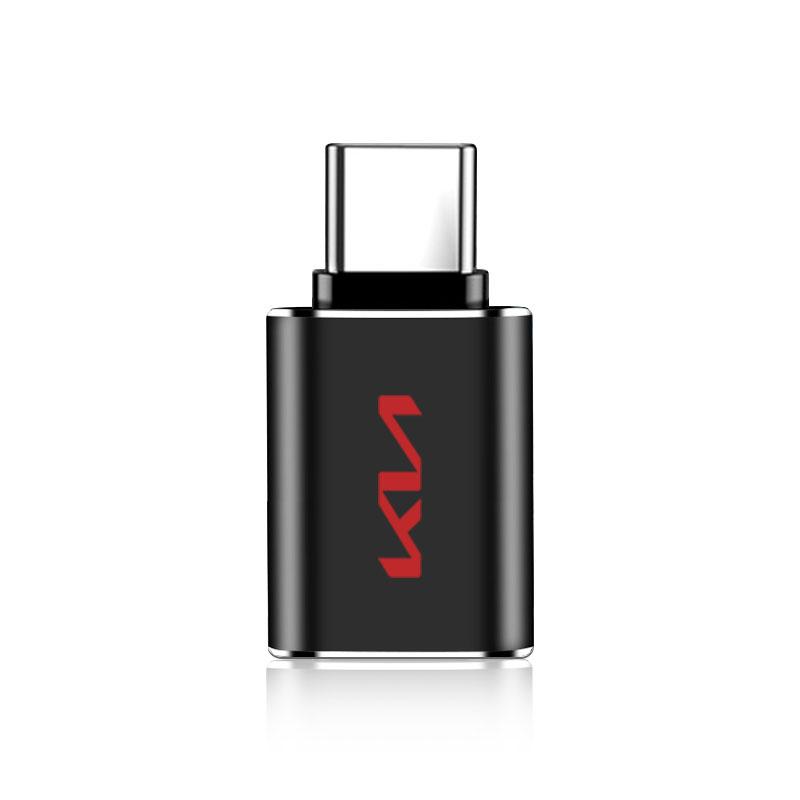 1PCS Car Usb Type C Cable Converter Charging Adapter Car Accessories For Kia Rio Ceed Sportage Cerato Soul Sorento K2 K5 Flip