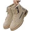 2025 Autumn/Winter Men's High-Top Leather Martin Boots - New Fashion Workwear Shoes