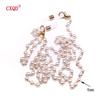 Catena Moda per Occhiali da Lettura per Donna Cordoncini per Occhiali da Sole Casual Perline Triangolari Geometriche Acciaio Inossidabile Maschere per Occhiali