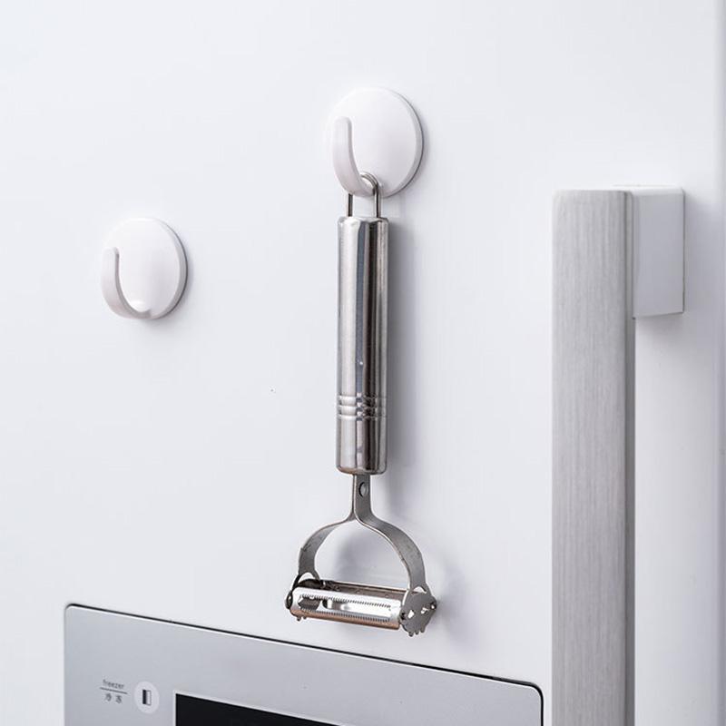 Magnetic Hooks Home Bathroom Kitchen Strong No-punch Traceless Suction Magnet Hooks Household Refrigerator Organization Tools