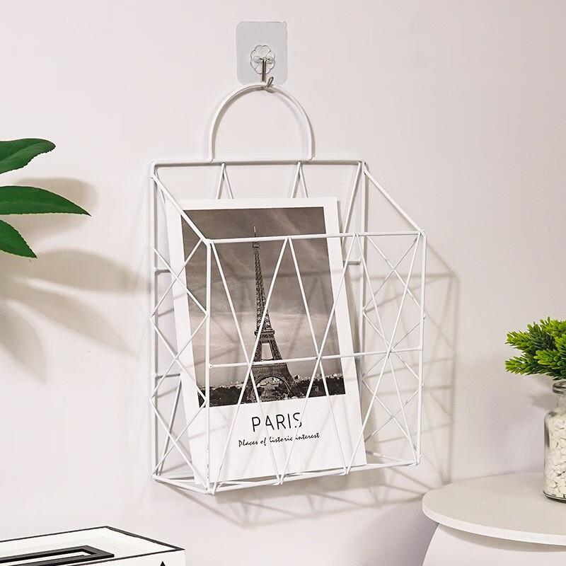 Zhong En Black Iron Wall-Mounted Magazine Rack