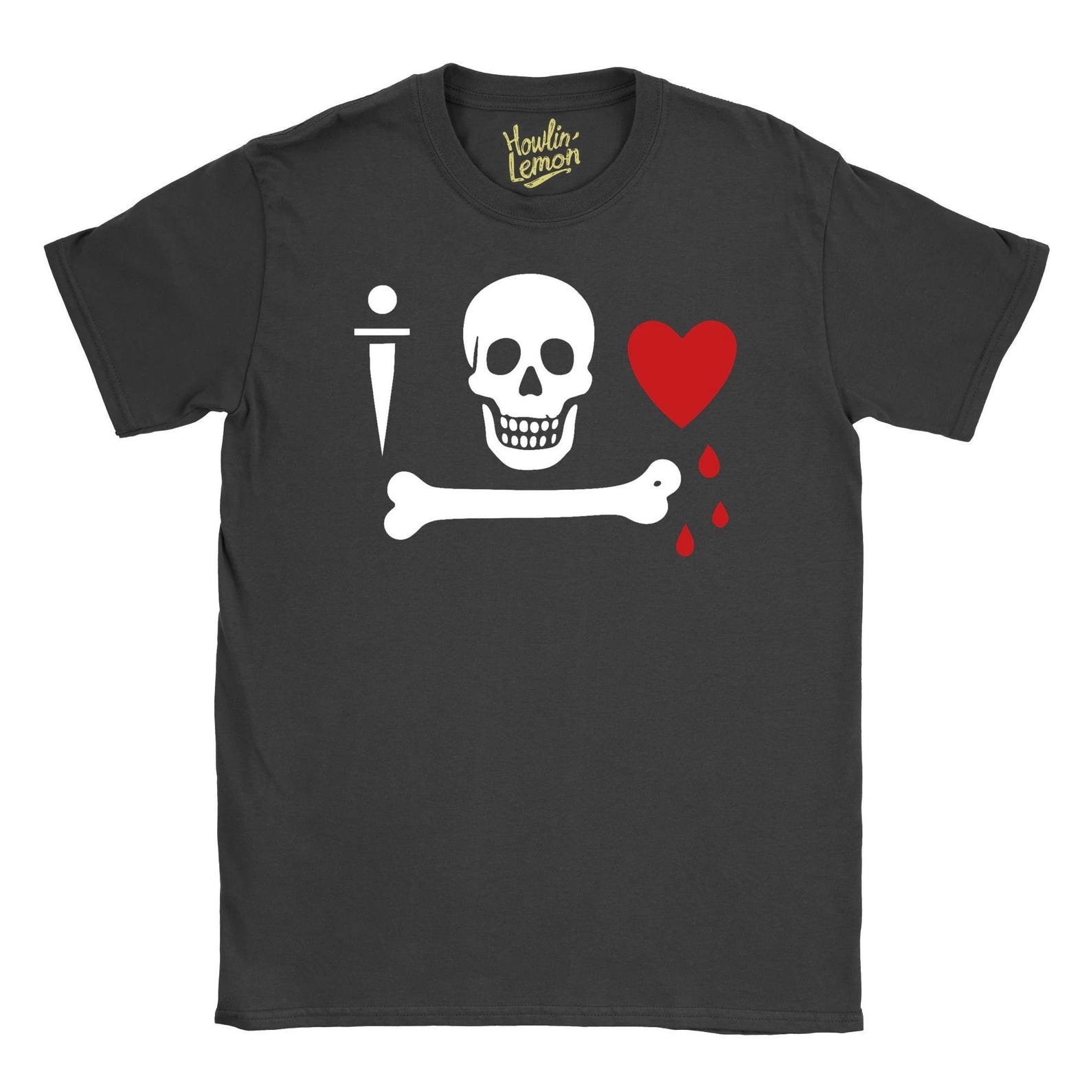 Stede Bonnet Pirate Flag T-Shirt - Gentleman Pirate Design - Skull Bone Dagger Graphic Tee - Historical Pirate Captain Shirt - Nautical XXL