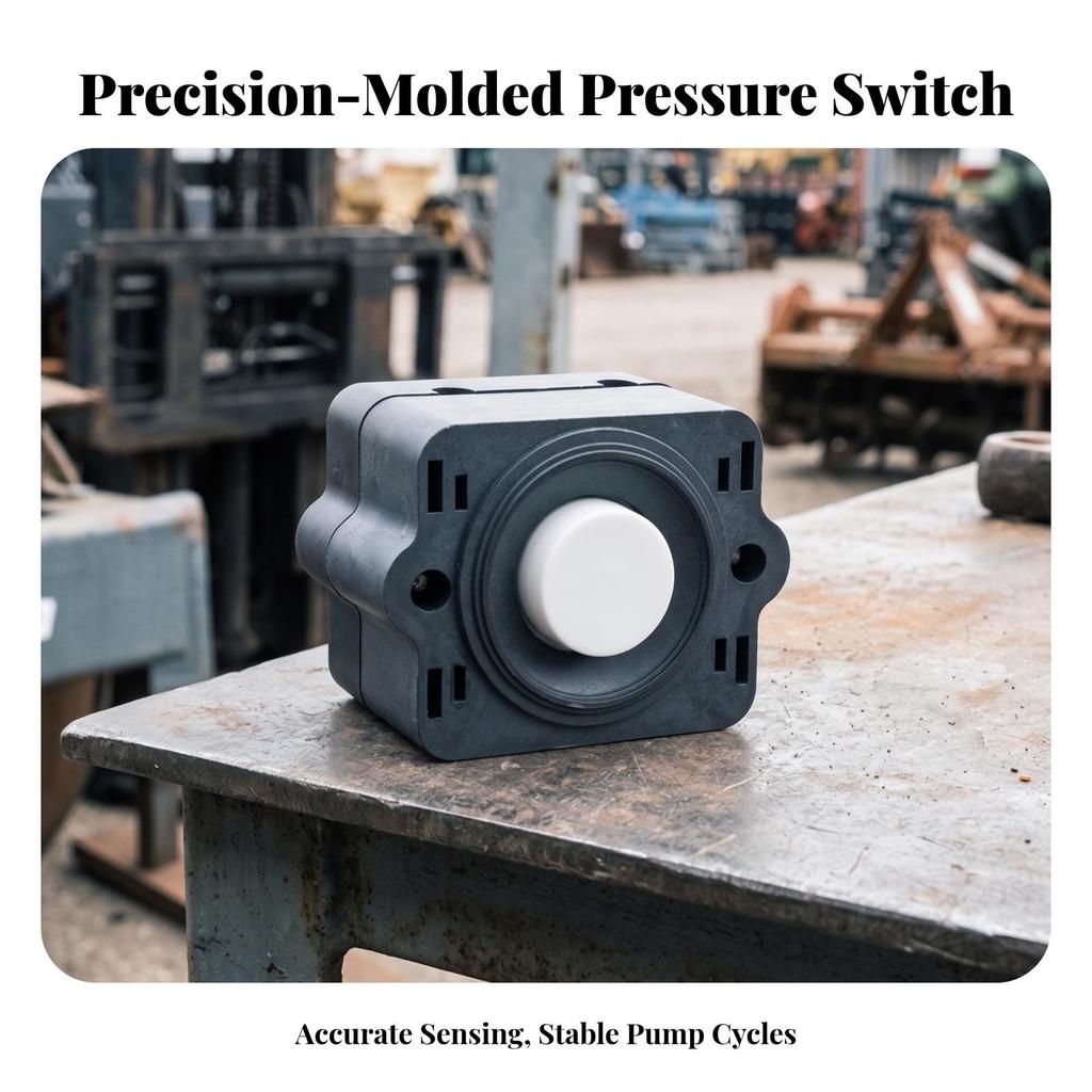 Universal Low Profile Pressure Switch for Diaphragm Pump Integration
