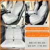 Four Seasons Universal PU Ventilated Seat Cushions For Tesla Model Y YL Juniper 2025+, Split Single Seats & Rear Back Row Set