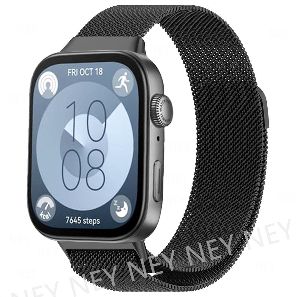 

Миланская петля для Huawei Watch FIT 3, умный магнитный ремешок из нержавеющей стали Correa для Huawei fit3, 2024, новейшие аксессуары For huawei fit 3