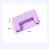 The Portable Manual Macaron-colored Double-hole Punch Is Used for Essential Office Binding Supplies