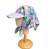 Rural Style Headscarf Baseball Hat Floral Strappy Bandana Cap Cycling Scarf Peaked Cap  Travel