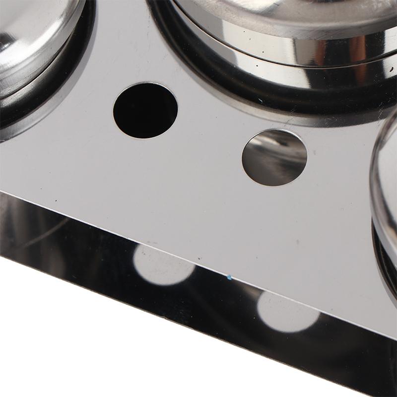 3/5 Stuks Roestvrij Staal Dappen Schaal Bekers Set Salon Manicure Acryl Poeder Vloeistof Container Organizer Tray Dappen Schaal Nagelkunst Gereedschap