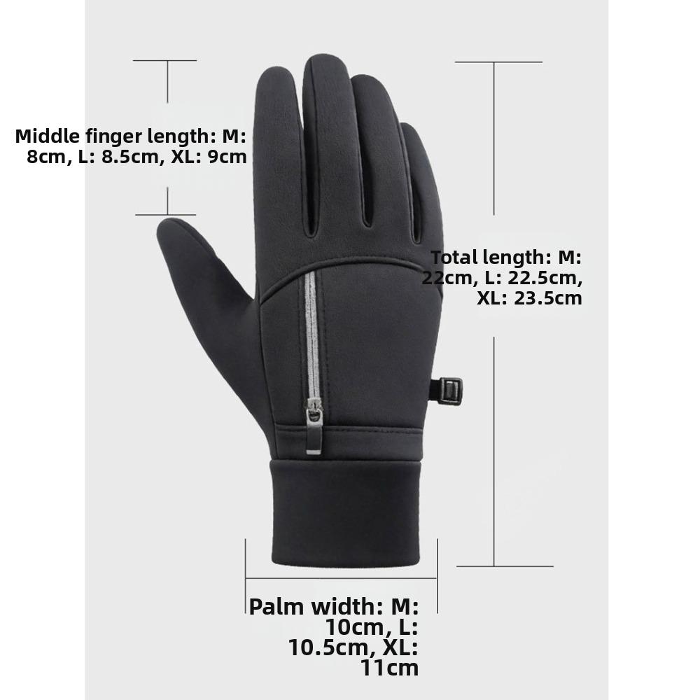Storage Design Touch Screen Gloves Unisex Flip Gloves Warm Outdoor Sports Gloves Riding