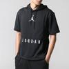 Jordan Alphabet Print Short-Sleeve Hooded T-Shirt Men Tops Black 931839-010