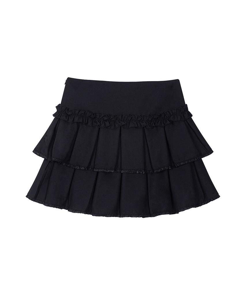 Iligo Dolly Pleated Mini Skirt Black