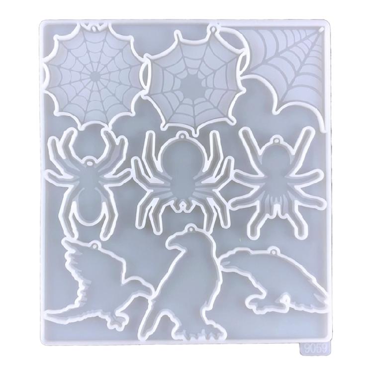 

Resin Casting Silicone Mold Halloween Spiders Keychain Pendant Jewelry Mould 1 чистый