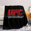 UFC Printed Flannel Blanket, soft throw for bedroom sofa, washable, Christmas present, great gift.