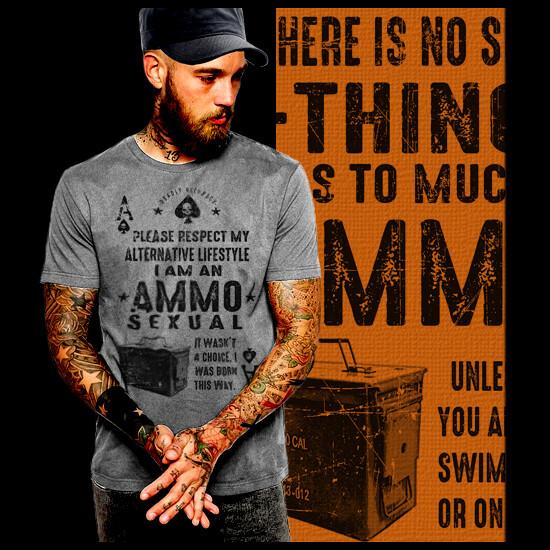 Machine Gunner Ammo Quote  Military Infantry Combat Veteran Iraq Afghan Unisex T-Shirt L