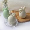Easter Egg Bunny Silicone Mold DIY Faceless Rabbit Resin Plaster Craft Mold Flexible Reusable Candle Mold for Holiday Decor