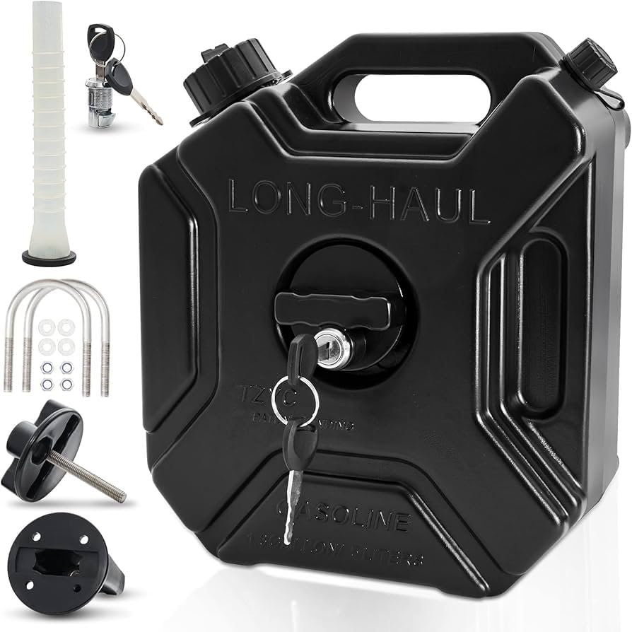 Black "Jerry Can With Mount" Fit For Royal Enfield Himalayan BS4