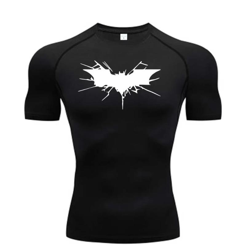 Compression Shirt Men's T-shirt Fitness Breathable Stretchy Moisture-Wicking Sweat Absorbing Tight Fit Sport Top Quick Dry Fitness Sportswear Clothing