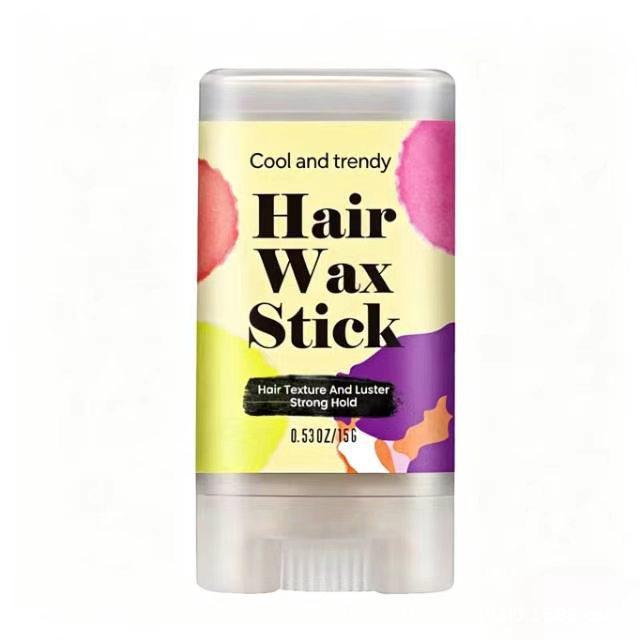 In-Stock Hair Wax Stick 15g - Flyaway Taming Cream for Anti-Frizz Styling, Suitable for Men and Women