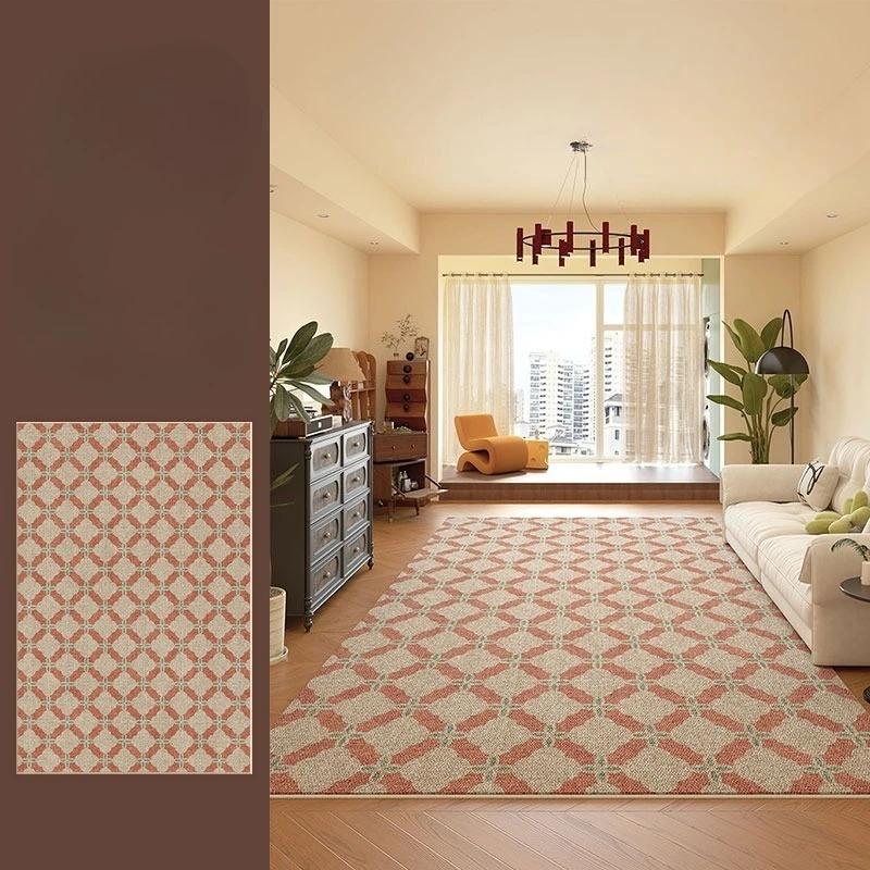 Geometriskt Mönster Matta Matta Heminredning Modern Stor Yta Golvmatta för Vardagsrum Soffområde Vardagsrumsinredning