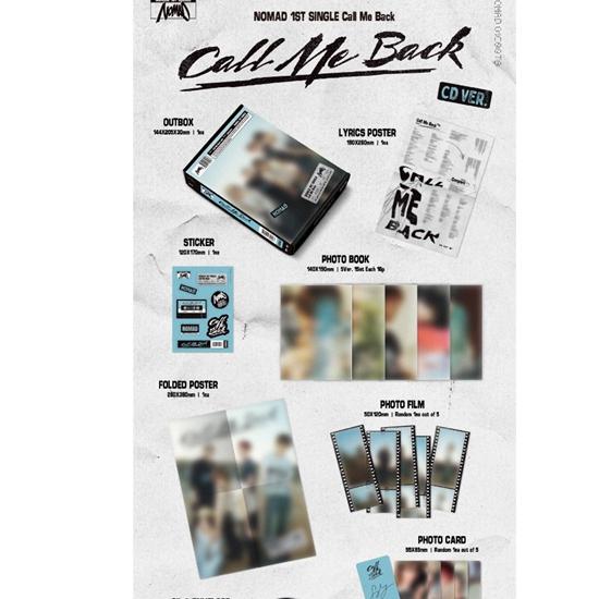 NOMAD - singolo 1° [Call Me Back] (CD ver.)-  Data di rilascio :2024.10.10