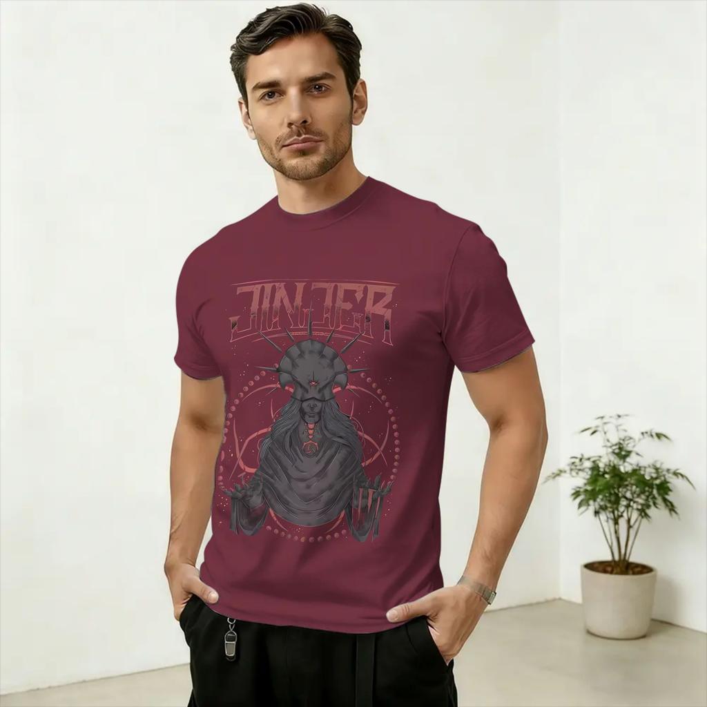 Band JJinjers Art Unisexs T Shirt Funny Tees Short Sleeve Round Collar TShirts Pure Cotton 6XL Tops