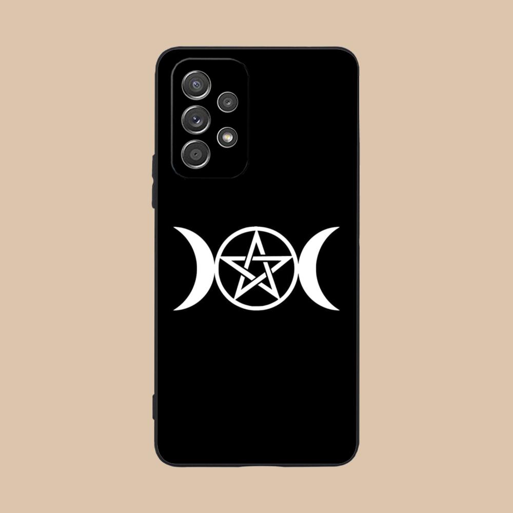 Aesthetic Pentagram Phone Case for Samsung Galaxy A56 55 54 53 52 51 36 35 34 23 16 15 5G Soft TPU Shockproof Cover